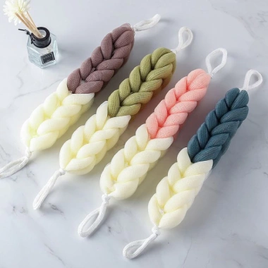 Bông Tắm Dài - Búi Tắm, Tạo Bọt Mềm Mại, Dịu Nhẹ cho Da, Giá 40.000