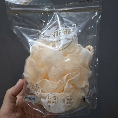 Bông tắm lưới túi zip tạo bọt tẩy tế bào chết làm sạch cơ thể giá chỉ 19.000đ