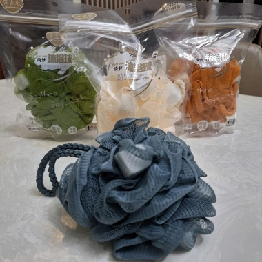 Bông tắm lưới túi zip tạo bọt tẩy tế bào chết làm sạch cơ thể giá chỉ 19.000đ