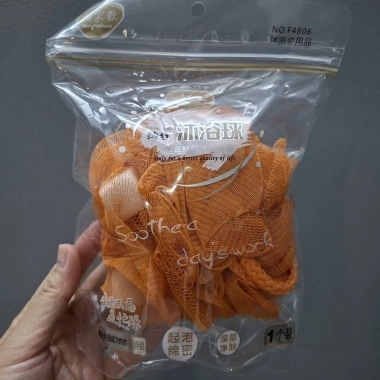 Bông tắm lưới túi zip tạo bọt tẩy tế bào chết làm sạch cơ thể giá chỉ 19.000đ