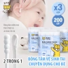 Bông Tăm Vẹ Sinh Tai Baby Tattoo 2 Đầu Tiện Lợi - Hộp 200 Cây An Toàn Cho Bé 10