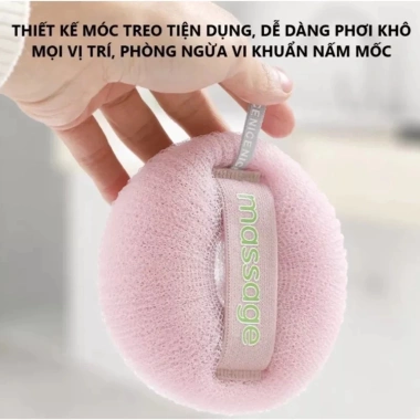 Bông Tắm Xơ Mướp Cao Cấp - Tẩy Tế Bào Chết, Da Mềm Mại, Mát Xa, Giá 22.000