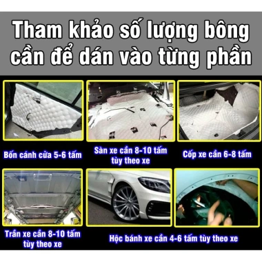 Bông tiêu âm cách âm chống ồn keo dán sẵn tiện lợi 80x50cm dày 10mm - 85.000₫
