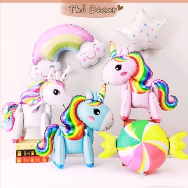 Bóng Tráng Nhôm Ngựa Pony 4D Có Chân Đứng - Trang Trí Tiệc Sinh Nhật Giá 17.750₫ 6