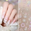 Bông Tuyết Giáng Sinh cho Móng Tay Nghệ Thuật Stiers 5D Dập Nổi - Ngôi Sao Độc Đáo 2