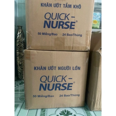 Bông y tế Quick Nurse 100g 100% Cotton - Vệ sinh vết thương ngoài da, giảm giá chỉ 20.900₫