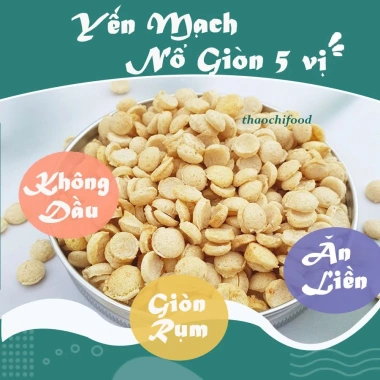 Bỏng yến mạch 5 vị không chiên dầu - Ăn sáng ít calo, giảm cân, Eatclean 40k