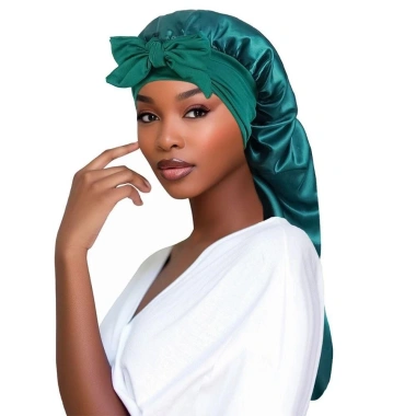 Bonnet Nữ NLINNI Dài Mịn Dây Buộc Co Giãn Lớn Tóc Xoăn Tự Nhiên Giá 108.000
