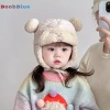 BOOBBLUE Bịt tai trẻ mới biết đi Mũ lông cừu chống gió ấm áp mùa đông 138k