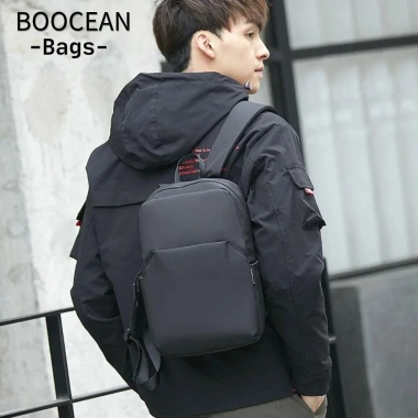 BOOCEAN Lô Nam Mini - Ba lô nhẹ, túi đi học đeo vai, chống thấm nước, mài mòn