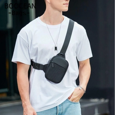 BOOCEAN Túi đeo chéo nam mini canvas - Nhỏ gọn, đựng điện thoại, chỉ 120.636₫