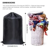 BOOCEAN Túi giặt & Ba lô giặt đen chống thấm, đa năng, gập, dây rút polyester 2