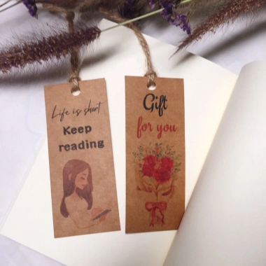 Bookmark Kraft Vintage Đánh Dấu Trang Sách, Tập Vở, Scrapbook, Bullet Journal - 3.000₫ 2