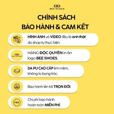 Boot nữ BEESHOES cổ thấp mũi tròn đế vuông cao 6 phân sẵn - màu đen kem giá 558,080₫