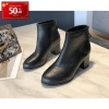 Boot nữ gót vuông cao 8cm cổ cao S128 đen, thời trang cá tính, 700k tặng nước hoa 5