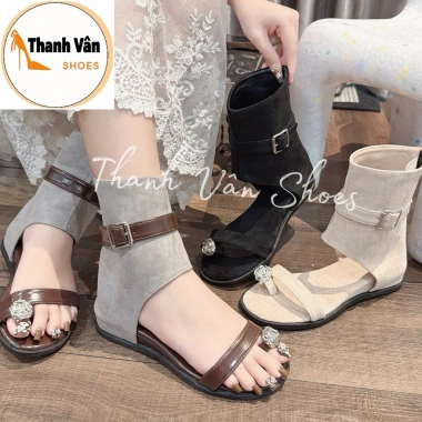 Boot nữ sandan kẹp ngón đá cao 3 phân 3 màu dễ phối giảm giá 270k