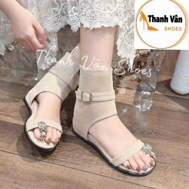 Boot nữ sandan kẹp ngón đá cao 3 phân 3 màu dễ phối giảm giá 270k