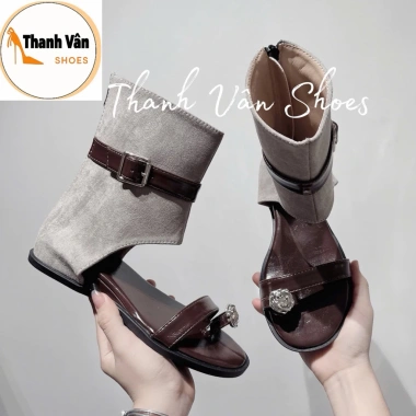Boot nữ sandan kẹp ngón đá cao 3 phân 3 màu dễ phối giảm giá 270k