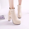 Boots da nữ cao cấp gót vuông phong cách Âu Mỹ - Giày công sở cao gót, giảm giá 475k 2