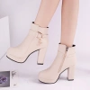 Boots da nữ cao cấp gót vuông phong cách Âu Mỹ - Giày công sở cao gót, giảm giá 475k 4