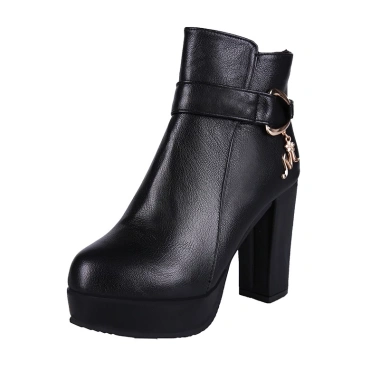Boots da nữ cao cấp gót vuông phong cách Âu Mỹ - Giày công sở cao gót, giảm giá 475k 5 Boots da nữ cao cấp gót vuông phong cách Âu Mỹ - Giày công sở cao gót, giảm giá 475k 5
