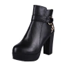 Boots da nữ cao cấp gót vuông phong cách Âu Mỹ - Giày công sở cao gót, giảm giá 475k 10
