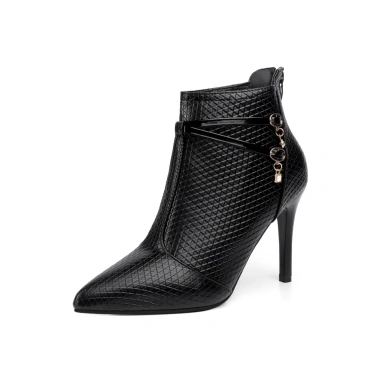 Boots nữ gót nhọn 9cm cổ thấp phong cách công sở trẻ trung sang trọng - Giá ưu đãi 449.000₫