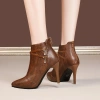Boots nữ gót nhọn 9cm cổ thấp phong cách công sở trẻ trung sang trọng - Giá ưu đãi 449.000₫ 5
