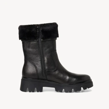 Boots Tamaris Comfort Da Nappa Đi Tuyết Cổ Lông Giữ Ấm Khóa Zip - Giá 945.000đ