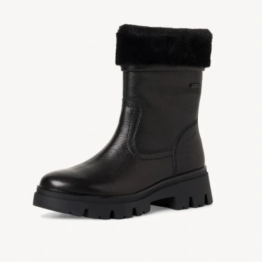Boots Tamaris Comfort Da Nappa Đi Tuyết Cổ Lông Giữ Ấm Khóa Zip - Giá 945.000đ