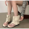 Boots xẹp xỏ ngón cổ lửng da sáp, da nỉ, trendy cá tính, hàng VNXK - giảm 22% 7