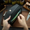 Bóp Đựng Giấy Tờ Xe Ô Tô Da Bò Thật Thủ Công Màu Đen - Giá 450.000 VNĐ 6