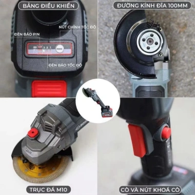 BOSHUN AG100Pro và Máy Siết Bulong 400Nm 2 Pin 15Cell Không Chổi Than - 483.000₫ 5