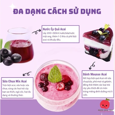 Bột Acai Berry Nguyên Chất Trắng Da và Giữ Dáng 120g Keep Farm Giá ưu đãi 95.000đ 6