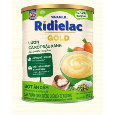 Bột ăn dặm Lươn Cà Rốt Đậu Xanh – Dinh dưỡng bé 6-12 tháng, protein và vitamin A, chỉ 118k