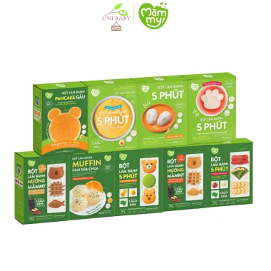 Bột ăn dặm Mămmy trộn sẵn - Bánh phụ dinh dưỡng cho bé 6 tháng, giá giảm 70.000₫