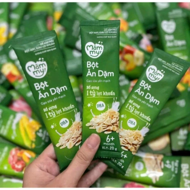 Bột ăn dặm trái cây mùa hè Mămmy sữa chuối đào, bổ sung vitamin cho bé yêu 140g 2 Bột ăn dặm trái cây mùa hè Mămmy sữa chuối đào, bổ sung vitamin cho bé yêu 140g 2