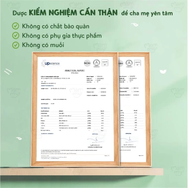 Bột ăn dặm trái cây mùa hè Mămmy sữa chuối đào vitamin cho bé yêu 140g