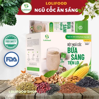 Bột Ăn Sáng Ngũ Cốc Lolifood 380g - Dinh Dưỡng, Tiện Lợi, Cho Người Ăn Kiêng, Giá 190.000 VND
