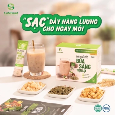 Bột Ăn Sáng Ngũ Cốc Lolifood 380g - Dinh Dưỡng, Tiện Lợi, Cho Người Ăn Kiêng, Giá 190.000 VND 2
