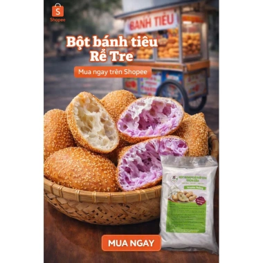 Bột Bánh Tiêu Rễ Tre Trộn Sẵn 700gr - Giá 66k Giảm 55k, Tiêu Nguyên Chất, Dễ Nấu Bột Bánh Tiêu Rễ Tre Trộn Sẵn 700gr - Giá 66k Giảm 55k, Tiêu Nguyên Chất, Dễ Nấu