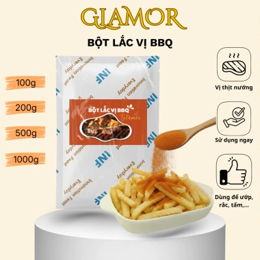 Bột BBQ Glamor gói Nhỏ - Gia vị lắc hương khói đậm đà, cay nhẹ cho khoai tây, gà rán - Giá 33.500₫
