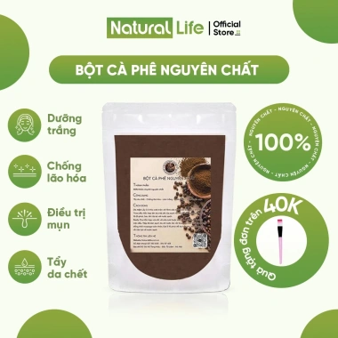 Bột Cà Phê Tẩy Da Chết - Mặt Nạ Dưỡng Da Chống Lão Hóa - Natural Life 38.000đ