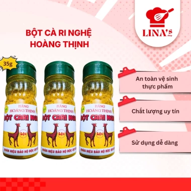 Bột Cà Ri Hoàng Thịnh 35g - Tự Nhiên cho Gà, Bò, Hải Sản, Lẩu - 23.000 LINA'S SHOP