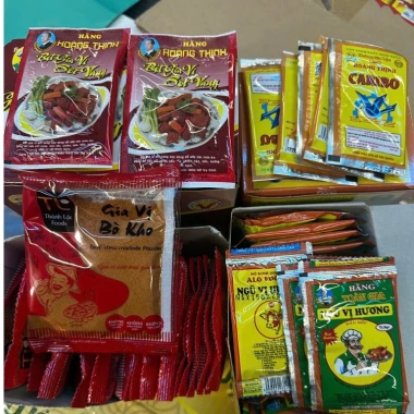 Bột Cà Ry, Bò Kho, Sốt Vang, Ngũ Vị Hương 10 Gói 5gr - Giá chỉ 20.000đ, giảm 4.000đ