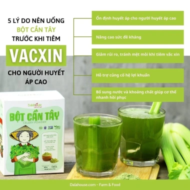 Bột Cần Tây Tự Nhiên DalaHouse 20 Gói 3gr - Xanh Sam Organic Giảm Giá 23% 3 Bột Cần Tây Tự Nhiên DalaHouse 20 Gói 3gr - Xanh Sam Organic Giảm Giá 23% 3