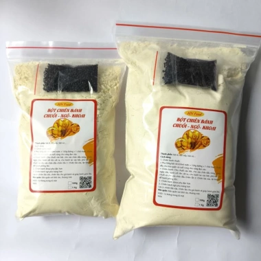 Bột chiên bánh chuối, ngô, khoai k cần ủ – Giòn, xốp, thơm lừng, màu đẹp, giá 23.000₫