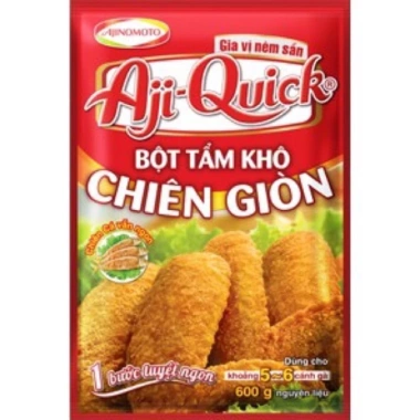 Bột chiên gà giòn Aji-Quick 42g - Giảm giá 15.000₫, vị cay đậm đà, nhanh gọn