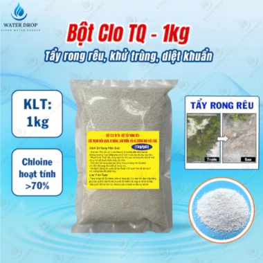 Bột Clo 70 TQ - Tẩy Rong Rêu Nền Gạch, Xi Măng, Sân Vườn, Vỉa Hè, Tường Nhà, Hiệu Quả, Giá 80.000đ (1‑5kg)