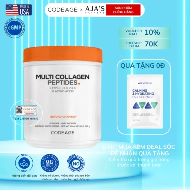 Bột Collagen Codeage 567g Thủy Phân Trẻ Hóa Toàn Diện – Giá Giảm 1.79tr